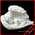 White Small Angel Marble Statue (YL-R656)